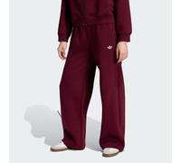 Adidas Originals Wide Leg Fleece Pants Rosso 7-8 Years Ragazza
