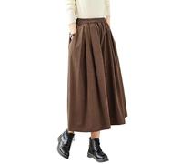 Pantaloni A Palazzo Larghi In Velluto A Coste Da Donna - Gonna Lunga In Velluto A Coste Da Donna Con Elastico In Vita, Pantaloni Palazzo Autunnali E Invernali, Comodi E Morbidi, Per Il Lavoro Di Tut