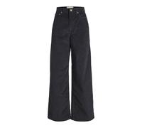 Pantaloni a vita alta in velluto da donna Jack & Jones Gelly SN Noir 29x32