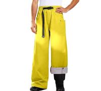 Pantaloni a Vita Alta Uomo Snowboard Felpati Oversize Leggerissimi Foderati Palazzo Panna MTB Bretelle Orientali Belli Stile Sedere O qualità Storia Contrasto Marinaio Scott