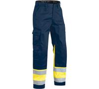 BLAKLÄDER - Pantaloni ad alta visibilità giallo / blu marino 54