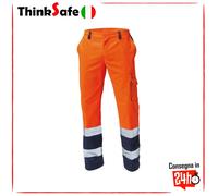 Pantaloni ad Alta Visibilita Bicolore Siggi | Arancioni Blue