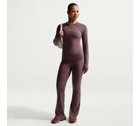 Pantaloni aderenti a costine a vita media Nike Chill Knit - Donna - Viola XXL (IT 56-58)