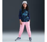Pantaloni per ragazze Nike Kids Sportswear Club Fleece High-Waisted Fitted - med soft pink/white - Rosa (S)