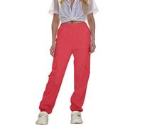 Pantaloni alla Moda per Ragazze Bambina Ragazza Cargo da Leggeri con vestibilità Larga Fashion Adolescenti
