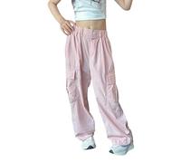Pantaloni alla Moda per Ragazze Larghi in Cotone da Street Dance Stile Hip Hop Pantalone Tuta Adolescenti