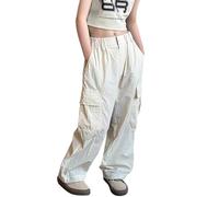 Pantaloni alla Moda per Ragazze Larghi in Cotone da Street Dance Stile Hip Hop Pantalone Tuta Adolescenti