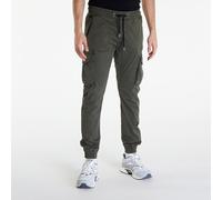 Alpha Industries Pantaloni Jogger Twill di Cotone Uomo Greyblack 35-36