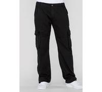 ALPHA INDUSTRIES Pantaloni cargo 'Jet' nero, Taglia 32