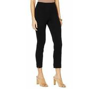 Pantaloni Ankle In Twill Stretch Neri Plus Size Lysse "Britt" Taglia X-Large