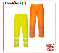 Portwest H441 Pantaloni Antipioggia ad Alta Visibilità, Arancione, S