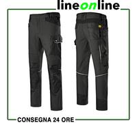 Pantaloni antinfortunistici Diadora Utility Pant Carbon multitasca elasticizzati