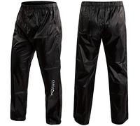 Pantaloni Antipioggia Antiacqua Anti Vento Impermeabili Foderato Moto Nero S
