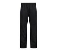 CMP - Pantalone antipioggia da uomo con fodera e zip laterali su tutta la lunghezza, Nero, XXL
