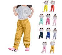 Pantaloni antipioggia per bambini, ragazzi, ragazze, impermeabili, antivento, foderati, sfoderati, traspiranti, per attività all'aria aperta, da trekking, da sci, unisex, per la pioggia, per la