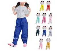 Pantaloni antipioggia per bambini, ragazzi, ragazze, impermeabili, antivento, foderati, sfoderati, traspiranti, per attività all'aria aperta, da trekking, da sci, unisex, per la pioggia, per la