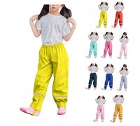 Pantaloni antipioggia per bambini, ragazzi, ragazze, impermeabili, antivento, foderati, sfoderati, traspiranti, per attività all'aria aperta, da trekking, da sci, unisex, per la pioggia, per la