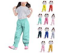 Pantaloni antipioggia per bambini, ragazzi, ragazze, impermeabili, antivento, foderati, sfoderati, traspiranti, per attività all'aria aperta, da trekking, da sci, unisex, per la pioggia, per la