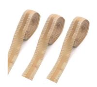 Pantaloni autoadesivi Pasta for la bocca Bordo dei pantaloni Accorciare Riparazione Orlo termoadesivo Nastro for indumenti Senza cucire Nastro for orlare il tessuto Cucito fai da te(Beige,3 Meter)