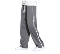 Pantaloni Baggy Uomo Palestra, Pantaloni Sportivi Uomo Larghi Tasche Laterali Pantalone A Gamba Dritta Stile E Comfort con Coulisse Sweatpants per Allenamento Fitness Tempo Libero vestibilità Ampia