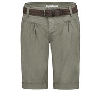 Pantaloni Bermuda Fresh Made con cintura e design in lino Chino Shorts