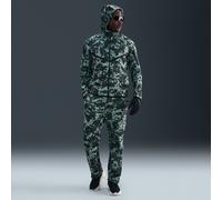 Pantaloni camo in fleece con bordo aperto Nike Tech - Uomo - Verde L