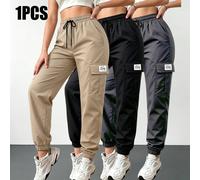 Pantaloni cargo alla moda e comodi da donna in kaki, pantaloni lunghi con gamba affusolata, il design della gamba affusolata valorizza la forma delle gambe e mette in risalto la figura L,M,S,XL,XS,XXL