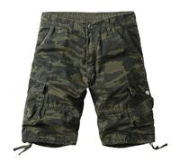 Pantaloni Cargo Corti Uomo Estivi Pantaloni Corti da Lavoro con Tasconi Larghi Sportivi Pantaloncini Militari Mimetici Cargo Shorts Casual Firmati Elasticizzati Bermuda Pantaloncino Trekking Fitness
