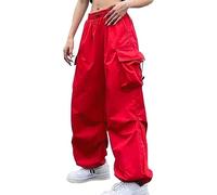 Pantaloni cargo da donna con gamba larga, per il tempo libero, Hip Hop, pantaloni da jogging con elastico, vintage, 90, oversize, pantaloni lunghi Y2K Streetwear per adolescenti e ragazze