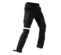 Pantaloni cargo da uomo 2 in 1, convertibili, con cerniera, leggeri, ad asciugatura rapida, traspiranti, per pesca, campeggio, safari, da lavoro, con elastico in vita o pantaloni lunghi da jogging con