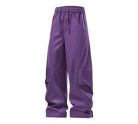 Pantaloni Cargo da uomo a vita estiva,Pantaloni Chino Cargo Pantaloni di grandi dimensioni con gamba larga, resistenti all'usura e traspiranti con tasche in cintura elastica
