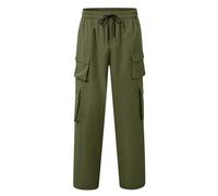Pantaloni cargo da uomo Baggy Wide Leg Straight Lang Pantaloni con tasche multiple per attività all'aria aperta, streetwear, pantaloni da lavoro, pantaloni da trekking, pantaloni da sci, da uomo