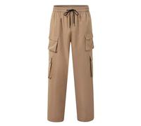 Pantaloni cargo da uomo Baggy Wide Leg Straight Lang Pantaloni con tasche multiple per attività all'aria aperta, streetwear, pantaloni da lavoro, pantaloni da trekking, pantaloni da sci, da uomo