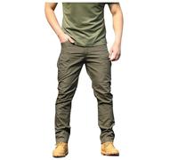 Pantaloni cargo da uomo, elasticizzati, taglio largo, per la primavera, 01