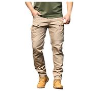 Pantaloni cargo da uomo, elasticizzati, taglio largo, per la primavera, 01