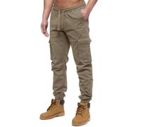 Pantaloni Cargo Da Uomo Enzo Con Vita Elasticizzata Pantaloni Militari A Cuffia