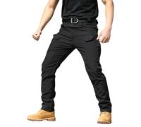 Pantaloni cargo da uomo Flex Tactical Carpenter Tattici Trekking Work Outdoor Cargo Pant Pantaloni tattici con tasche multiple, Nero , 5XL