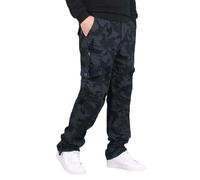 Pantaloni cargo da uomo, imbottiti, in pile, invernali, con tasche multiple, per escursioni, per attività all'aria aperta, da lavoro, da jogging, da trekking, da caccia, militari