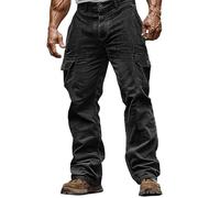 Pantaloni cargo da uomo in velluto a coste resistenti, pantaloni cargo resistenti, pantaloni da lavoro per attività all'aperto, escursionismo, pantaloni della tuta elasticizzati in vita, pantaloni