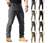 Pantaloni cargo da uomo, mimetici, lunghi, da lavoro, urbani, stile militare, cargo, pantaloni da jogging chino, pantaloni sportivi per palestra, Ripstop ranger, pantaloni da trekking, blu/B, L