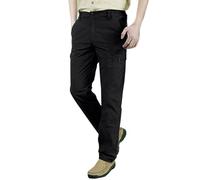 Pantaloni cargo da uomo per asciugare pantaloni casual multi tasca sport all'aria aperta escursionismo pantaloni cargo larghi traspiranti per uomo, Nero , M