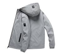 Pantaloni cargo da uomo per inverno, interno ispessito esterno per indossare un cappotto di piumino d'anatra bianco freddo stivali da uomo, grigio., XXL