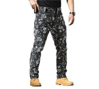 Pantaloni cargo da uomo Rip Stop Pantaloni tattici leggeri Pantaloni da lavoro impermeabili Pantaloni da trekking mimetici tinta unita abbigliamento da lavoro durevole pantaloni della tuta militari