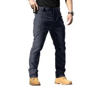 Pantaloni cargo da uomo Rip Stop Pantaloni tattici leggeri Pantaloni da lavoro impermeabili Pantaloni da trekking mimetici tinta unita abbigliamento da lavoro durevole pantaloni della tuta militari