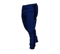 Pantaloni cargo da uomo tinta unita casual sport allentati gamba dritta pantaloni cargo da uomo pantaloni casual neri, Marina Militare, L