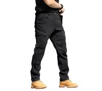 Pantaloni cargo da uomo, tinta unita, pantaloni da caccia, comodi, per attività all'aria aperta, con tasche e bottoni, pantaloni da alpinismo, casual, pantaloni cargo leggeri, impermeabili, pantaloni