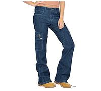 Pantaloni Cargo Gotici Jeans Larghi Harajuku Streetwear Y2k Pantaloni Cargo a Vita Bassa da Donna Y2k Aesthetic Vintage Pantaloni Pantaloni Larghi Denim E Girl Streetwear Pantaloni a Gamba Larga