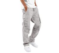 Pantaloni cargo larghi mimetici da uomo, pantaloni da combattimento casual in vita colorati pantaloni sportivi in tessuto con corda per piedi pantaloni cargo da strada solidi per escursioni all'aperto