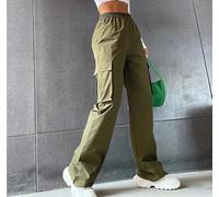 Pantaloni cargo leggeri da donna, Y2K, impermeabili, con tasche con cerniera, ad asciugatura rapida, per attività all'aperto