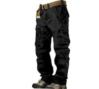 Pantaloni cargo mimetici da uomo, casual, tattici, pantaloni softshell leggeri da lavoro, impermeabili, per campeggio ed escursionismo, con tasche multiple